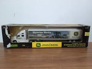 1/64 Ertl John Deere Waterloo Works Semi With Trailer Kenworth - Picture 1 of 4