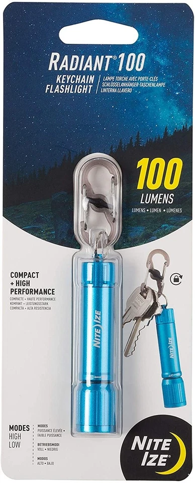 NITE IZE 3005091 100 LUMENS BLUE LED FLASHLIGHT WITH KEY RING - Image 1 of 1