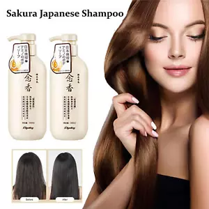Sakura Japanese Shampoo, Sakura Hair Growth Sakura Conditioner Sakura Body WASH - Picture 1 of 13