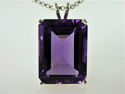 Valentinstag Afrikanischer Amethyst Edelstein 925 Sterlingsilber Handmade Pendel - Bild 1 von 4