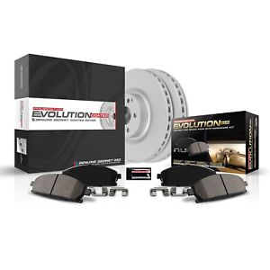 Powerstop CRK4704 Brake Discs And Pad Kit 2-Wheel Set Rear for Volvo S60 XC70