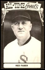 1973 TCMA ALL-TIME GREATS POSTCARDS - RED FABER - CHICAGO WHITE SOX
