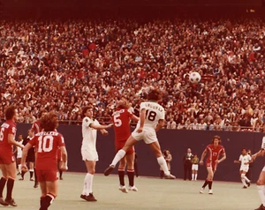 Fred Grgurev Vladislav Bogicevic NY Cosmos Original 1970's Vintage 8x10 Photo - Picture 1 of 2