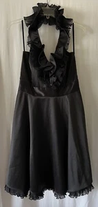 NUEVO CON ETIQUETAS CASA BLANCA MERCADO NEGRO Vestido Negro Talla 8 $178 - Imagen 1 de 9