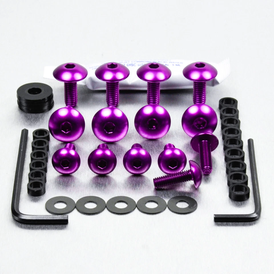 Kit de tornillos para carenado de aluminio SV650-S 03+ púrpura Foto 1 de 1