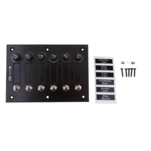 6 Gang Fused Marine Switch Panel for Boats Rv\\\\\\\' - Picture 1 of 6