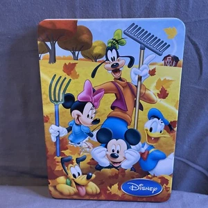 NEW! Disney Mickey and Minnie Mouse & Friends Fall Activity Set in a Goofy Tin - Picture 1 of 3