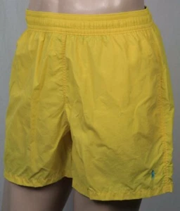 Ralph Lauren Yellow Swim Shorts Trunks Blue Pony NWT - Picture 1 of 1