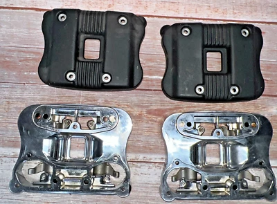 2004-2020 Harley-Davidson Sportster 1200 Rocker Boxes Black  17579-07A 17581-04 - Image 1 of 4