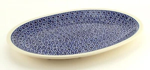 Polish Pottery Large Platter From Zaklady Boleslawiec 13.5" x 10.5" - Picture 1 of 4