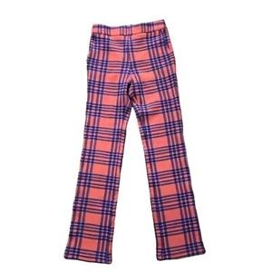 Cynthia Rowley Lincoln orange blau Strick kariert Hose Damengröße 6 - Bild 1 von 14
