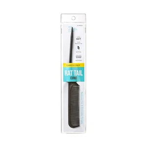 Carbon Fiber Rat Tail Comb For Hair Sectioning, Teasing, Style Prepping, Detangl - Picture 1 of 8