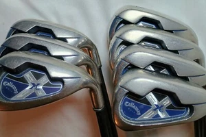 Callaway X18 Iron Set (4-PW) 7 Pieces-RH-System 55 Light Flex Shafts-SHIPS FREE - Picture 1 of 16
