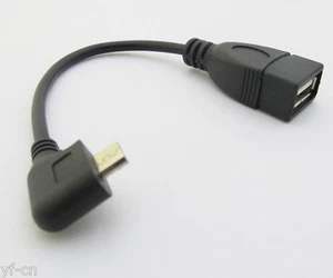 4pcs Angle Host OTG Adapter Cable Micro 5pin USB male Plug to USB female Jack - Picture 1 of 2
