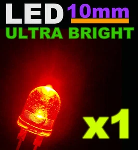 503# LED 10mm rot 1/2W ultra leistungsstark 1 Stück - Bild 1 von 1
