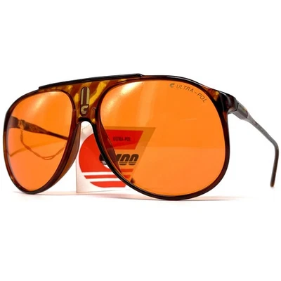 NOS vintage CARRERA 5424E "C-Ultrapol" sunglasses - 80's Austria - Orange - RARE - Bild 1 von 4