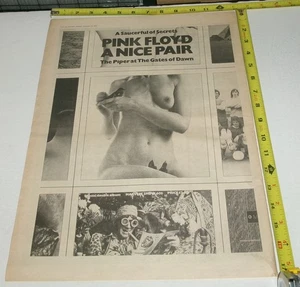PINK FLOYD Vintage Album AD Advert 1973 Saucer Secrets Piper Gates Dawn Prog - Picture 1 of 1