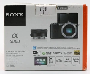 EBOND SONY ALPHA 5000 KIT CON  16-50MM NERA  S/N: 4078174 ELE-0122 - Imagen 1 de 6