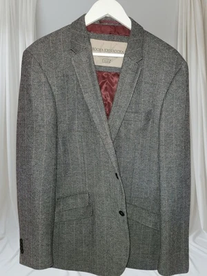 Rocha John Rocha Herringbone Tweed Sports Jacket Blazer UK Size 46R. - Image 1 of 4