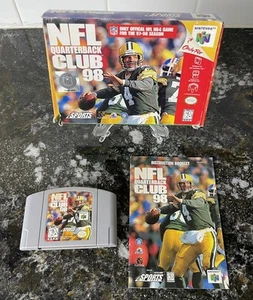 NFL Quarterback Club 98 (Nintendo 64, 1997) N64 COMPLETE CIB TESTED NICE!! - Picture 1 of 12