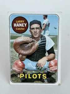 1969 Topps #209 Larry Haney - Seattle Pilots Catcher - Vintage MLB Card - Bild 1 von 2