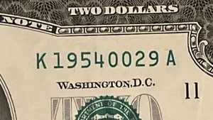 2/9/1954 Birthday / Anniversary Date Note $2 Dollar Bill February 9th 1954 - Picture 1 of 4