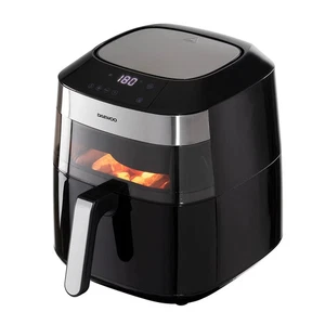 Daewoo Friggitrice ad Aria Digitale con Finestra Visualizzazione Timer 60Minuti 1700W 7 Litri Nero - Foto 1 di 13