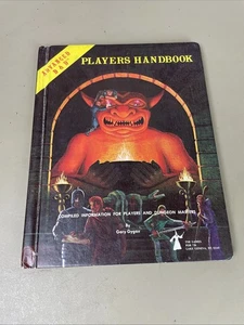 Advanced D & D Adventure Games Players Handbook 1st Ed 6th Print 1980 TSR 2010 - Picture 1 of 21
