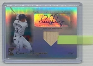 2009 Topps Tribute Evan Longoria Auto Relics #77/99 Rays - Picture 1 of 2