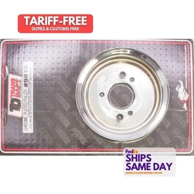 Trans-Dapt 9816, One Chrome Steel Bbc Crankshaft Pulley Performance Racing Parts - Image 1 of 4