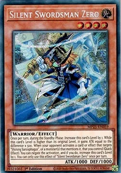 YuGiOh Silent Swordsman Zero MP25-EN059 Secret Rare Englisch Neu 1st - Bild 1 von 2