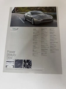 Original Aston Martin V12 Vantage Magazine Advert Poster Frame Ready Garage Rare - Picture 1 of 1