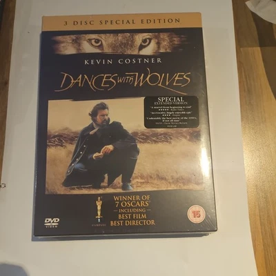 Dances with Wolves DVD 2004 Kevin Costner, Certified 15, 3-Disc Set - Image 1 of 4