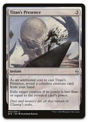 Titan's Presence #14 (NM) Battle for Zendikar BFZ Magic MTG - Image 1 of 2