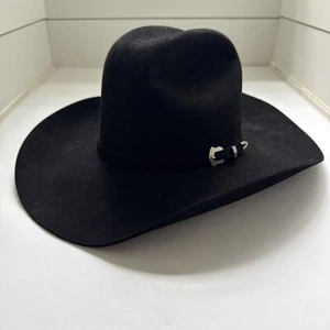 Serratelli Hat Company 6X Beaver Felt Blend Cowboy Western Black Hat - Picture 1 of 15