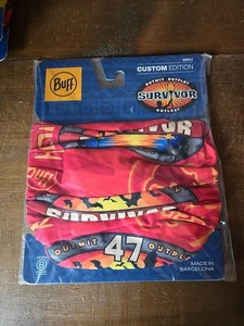 Survivor 47 Lavo Tribe Red Buff - On Card Never Worn - Factory Sealed - Jeff Probst - Bild 1 von 3
