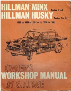 HILLMAN MINX SALOON CABRIO ESTATE I II IIIA IIIB IIIC V OWNERS WORKSHOP MANUAL - Picture 1 of 1