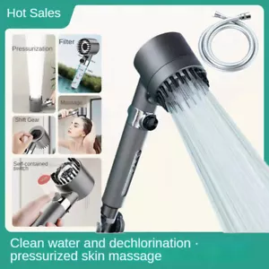 High Turbo Pressure Shower Head 360 Rotated Powerful Water Saving Spray Bathroom - Picture 1 of 7