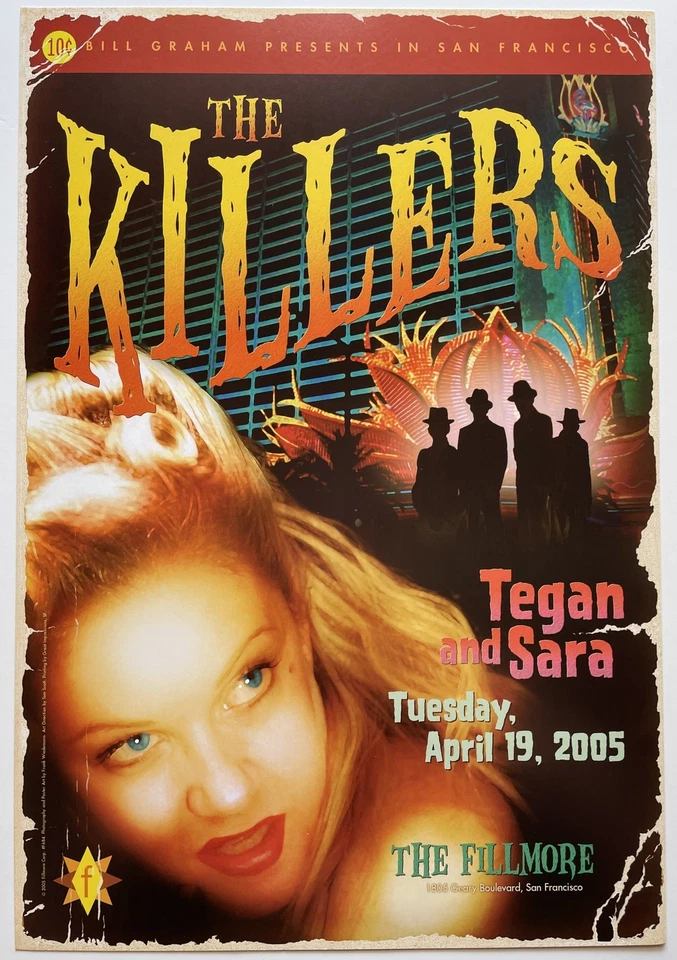 Pôster concerto The Killers 2005 F-684 Fillmore - Imagem 1 de 1