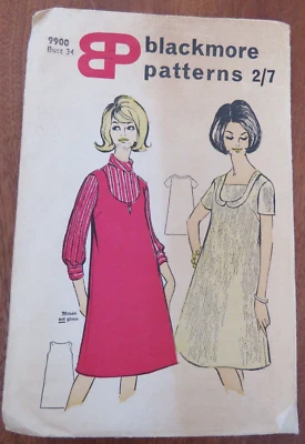 Blackmore 9900 Sewing Pattern ladies Maternity Pinafore Dress Precut 34in bust - Image 1 of 4