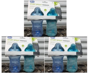 Case of 6 Chicco Sport Spout Trainer Sippy Cups, Blue 9m+ 9oz, - Picture 1 of 2