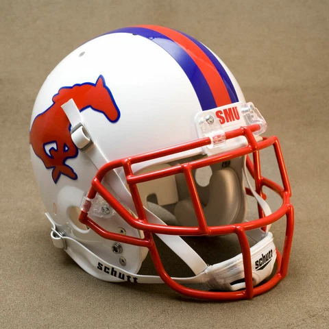 SMU MUSTANGS NCAA Schutt XP Full Size AUTHENTIC Gameday Football Helmet Cover