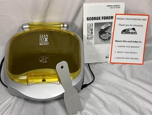 Máquina de asar GEORGE FOREMAN Super Champ GR18BWY AMARILLA **RARA** CAJA ORIGINAL - Imagen 1 de 11