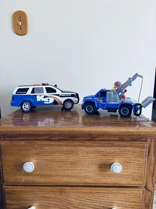 2 Roadside Assistance Vehicles- Cop Car and Car Tower - Picture 1 of 9
