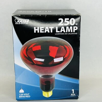 Feit Electric 250R40/10 Reflector Heat Lamp 250 Watt 120 Volt NEW - Image 1 of 4