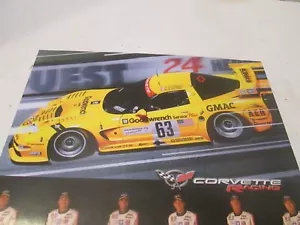 Corvette Racing Hero Card from 2002 at 24 Hours of LeMans Stored Only Condition - Picture 1 of 11