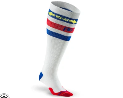 NWOT Pro Compression Wide Calf Marathon RWB Stripe Knee High Compression Socks - Image 1 of 3