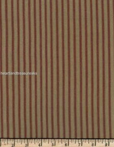 Dunroven House H-36 Country Red ~ Wheat Ticking Homespun Fabric ~ You Pick - Picture 1 of 1