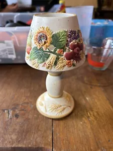 Yankee Candle Pedestal Autumn Tea Light Votive with Shade Porcelain Box 1 - Picture 1 of 7