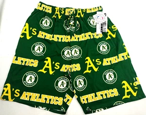 Oakland A's Pajama Shorts Mens M Athletics Drawstring MLB Genuine Merchandise - Picture 1 of 9